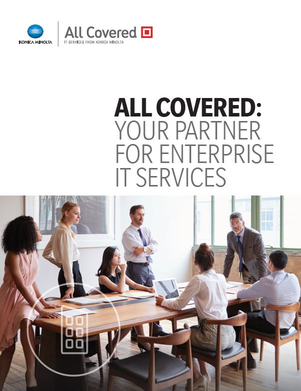 All Covered It Services For Enterprise Business Cover, Konica-Minolta, Bauernfeind Business Technologies, Wisconsin, WI, Kyocera, KIP, FP, Konica Minolta, MBM, Dealer, Copier, Printer, MFP