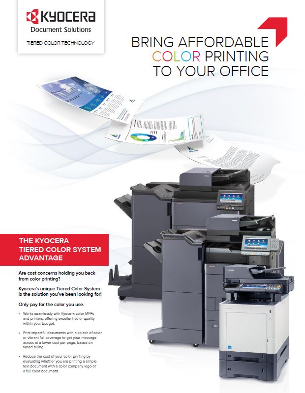 Kyocera Software Cost Control And Security Tiered Color Monitor Data Sheet Thumb, Bauernfeind Business Technologies, Wisconsin, WI, Kyocera, KIP, FP, Konica Minolta, MBM, Dealer, Copier, Printer, MFP